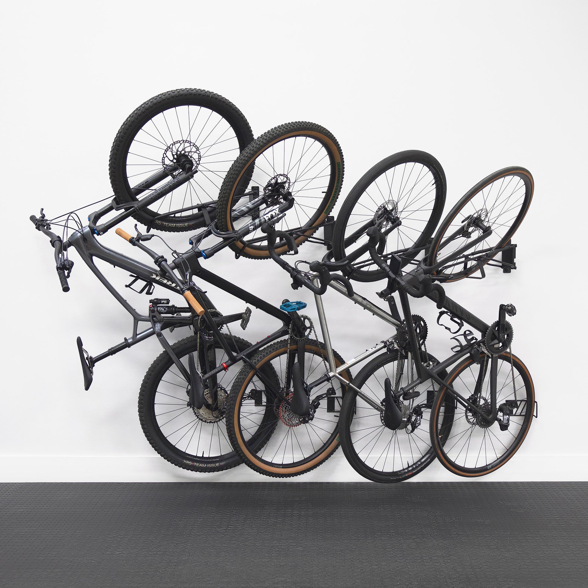 Bike Racks Hidden Rocks SwivelStow No-Lift Road & Gravel Bike Rack | 4 Pack - Storage For Sports