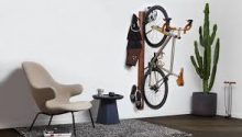 Wooden Wall Mounted Bike Rack