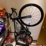 Vertical bike steel stand
