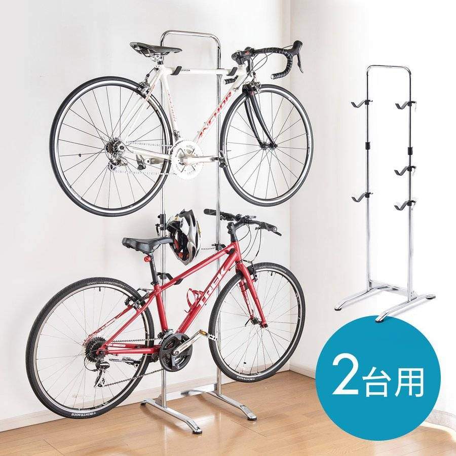 Bike vertical rack Two bike storage Storage For Sports