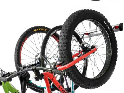 PRO BIKE TOOL Wall Rack for 3 Bikes - Adjustable Indoor Bicycle Storage Mount for Garage or Home - Vertical Cycling Hanger - Secure Hook - Holder for Road or Mountain Bicycles (3 Bike Wall Rack)