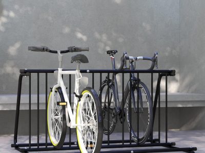 DURHAND Double-Sided 6 Bike Rack Stand (61" Length)