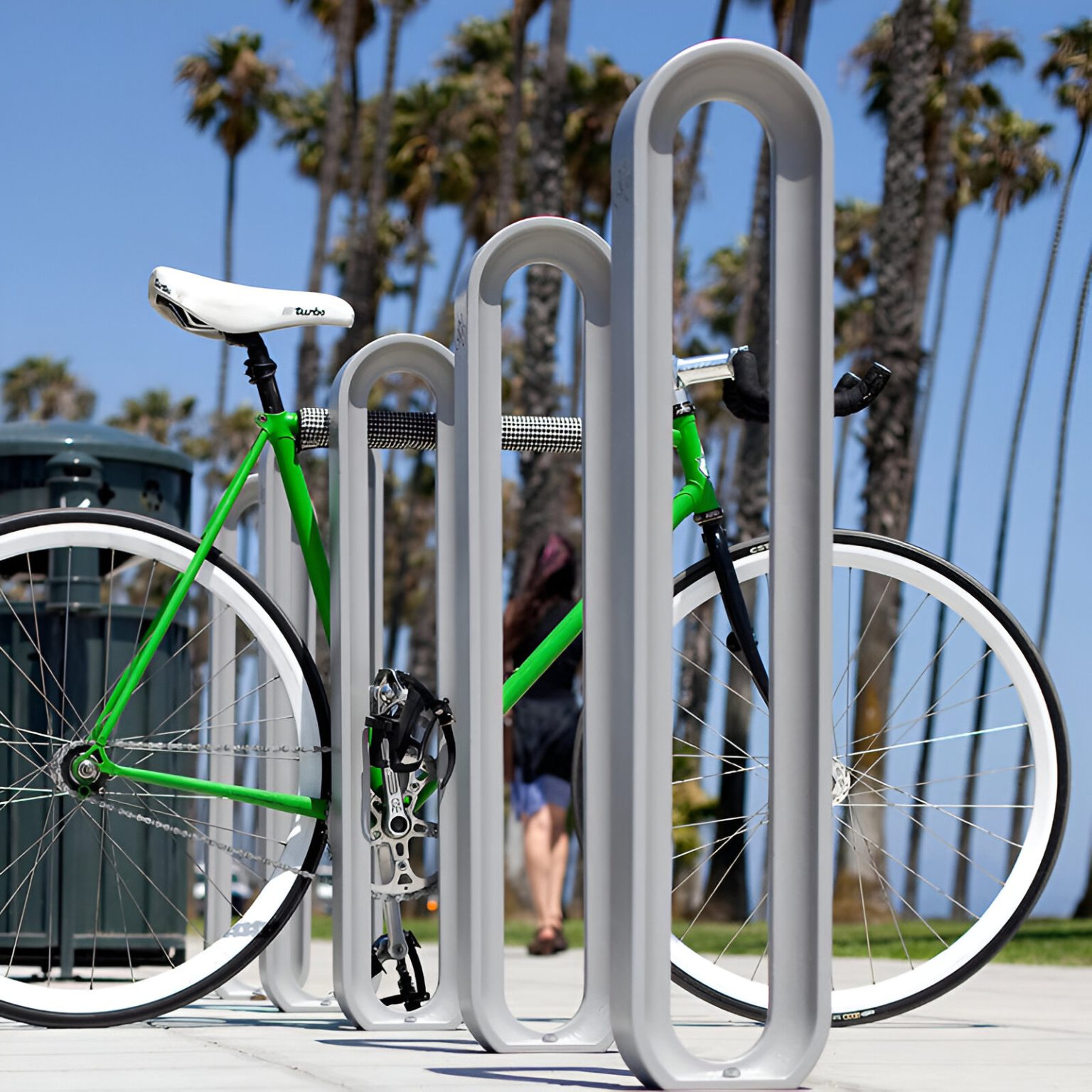 Stainless Steel Bicycle Parking Rack - Storage For Sports